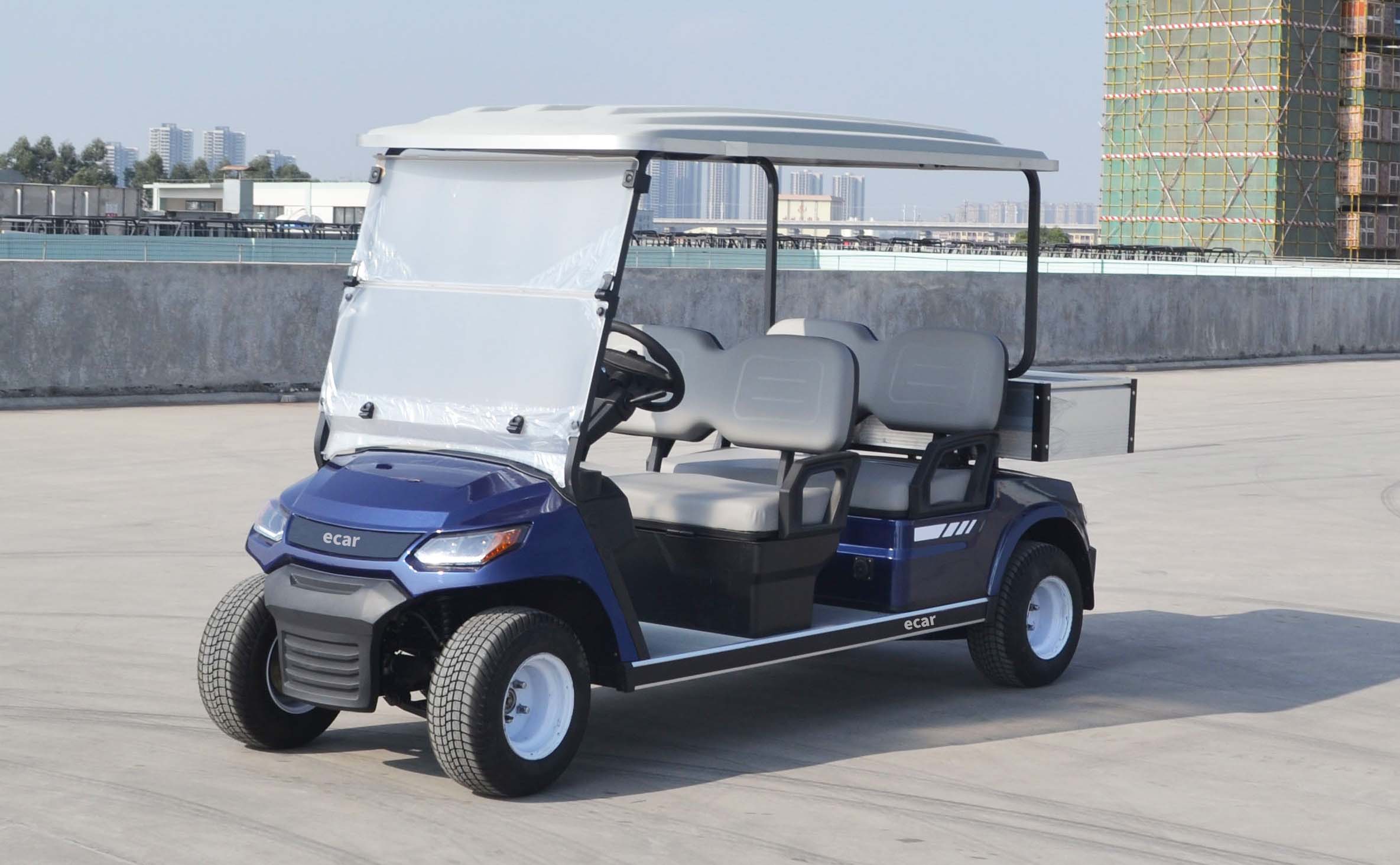 ECAR LT-A827.4 - 4 Seaters Golf Cart with Cargo Box