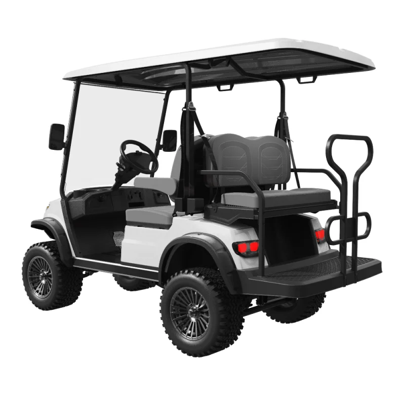 Ecar Magnum 2+2G Lifted 4 Seat Golf Cart Rear Side
