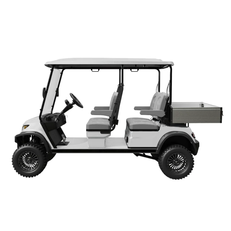 Ecar Magnum 4Gul 4 Seat Lifted Utility Golf Cart Side